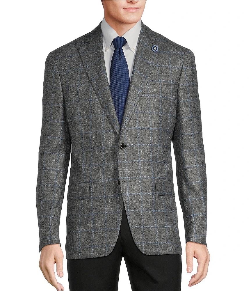 Hart Schaffner Marx New York Modern Fit Windowpane Sport Coat