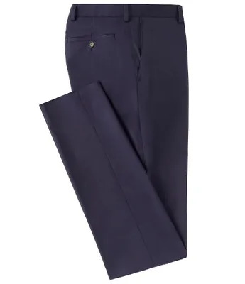 Hart Schaffner Marx Tech Stretch New York Tailored Modern Fit Flat-Front Dress Pants