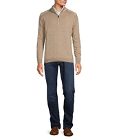 Hart Schaffner Marx Quarter-Zip Merino Wool Sweater