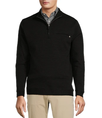 Hart Schaffner Marx Quarter-Zip Ottoman Pullover