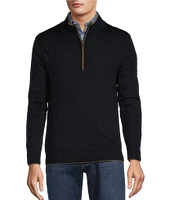 Hart Schaffner Marx Quarter Zip Wool Sweater