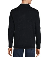 Hart Schaffner Marx Quarter Zip Wool Sweater