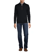 Hart Schaffner Marx Quarter Zip Wool Sweater