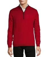 Hart Schaffner Marx Quarter Zip Wool Sweater