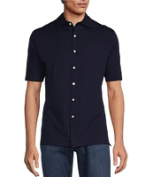 Hart Schaffner Marx Short Sleeve Luxury Performance Coatfront Shirt