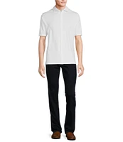Hart Schaffner Marx Short Sleeve Luxury Performance Coatfront Shirt