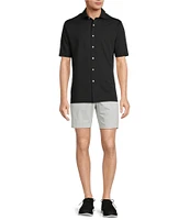Hart Schaffner Marx Short Sleeve Luxury Performance Coatfront Shirt