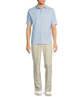 Hart Schaffner Marx Short Sleeve Luxury Performance Seashell Coatfront Shirt