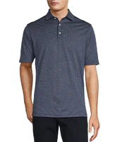 Hart Schaffner Marx Short Sleeve Luxury Performance Texture Polo Shirt