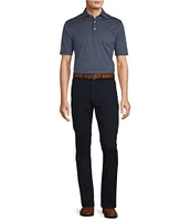 Hart Schaffner Marx Short Sleeve Luxury Performance Texture Polo Shirt