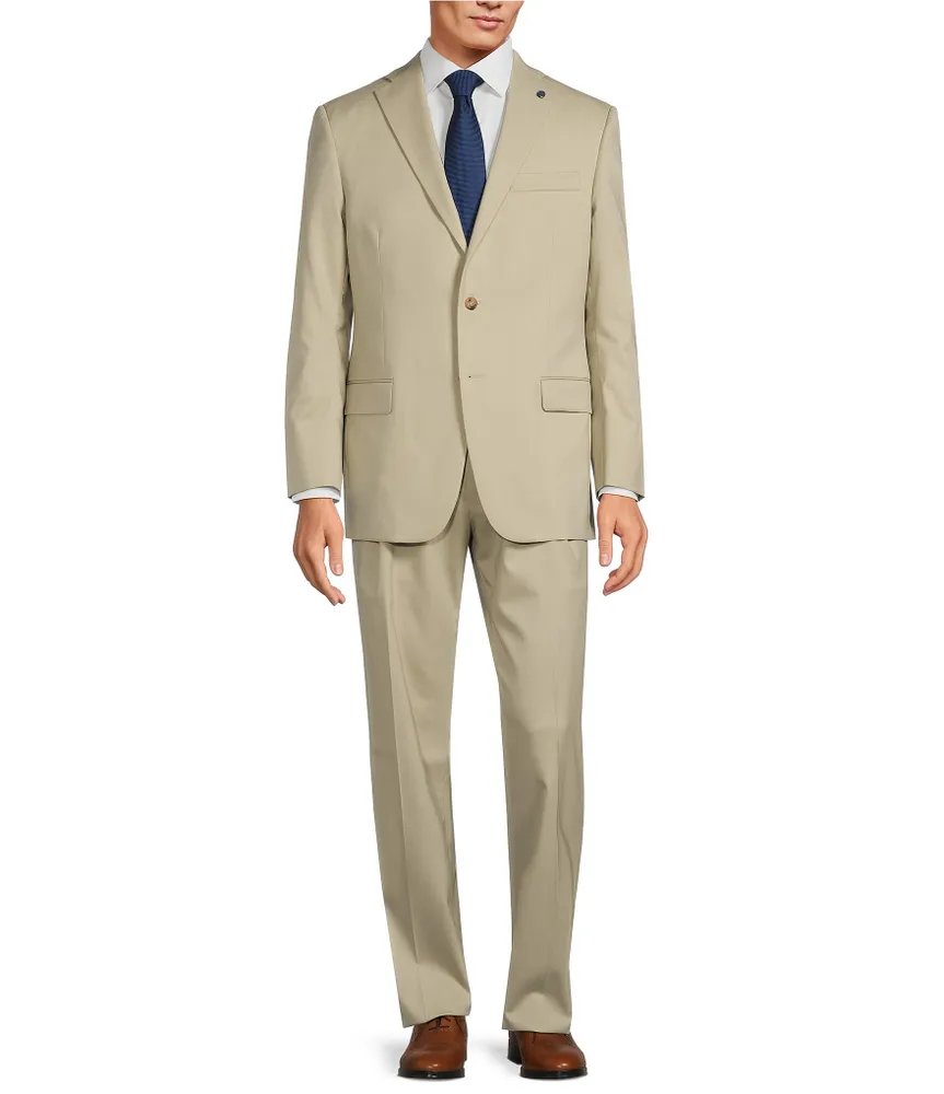 Hart Schaffner Marx Chicago Classic Fit Flat Front Performance 2-Piece Suit