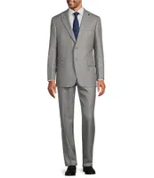 Hart Schaffner Marx Solid Classic Fit Wool Blend 2-Piece Suit