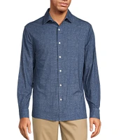 Hart Schaffner Marx State Street Essentials Albini 4FLEX Long Sleeve Solid Coat Front Shirt