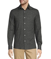 Hart Schaffner Marx State Street Essentials Albini 4FLEX Long Sleeve Solid Coat Front Shirt