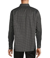 Hart Schaffner Marx State Street Essentials Long Sleeve Geo Print Coatfront Shirt