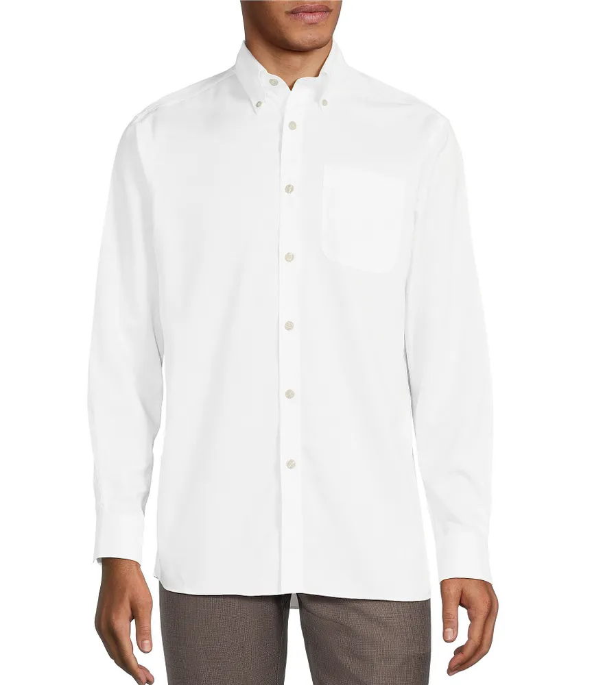 Hart Schaffner Marx State Street Essentials Solid Button-Down Collar Sportshirt