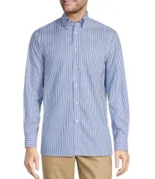 Hart Schaffner Marx State Street Essentials Striped Button-Down Collar Sportshirt