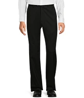 Hart Schaffner Marx Chicago Classic Fit Flat Front Solid Dress Pants