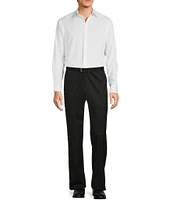 Hart Schaffner Marx Chicago Classic Fit Flat Front Solid Dress Pants