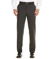 Hart Schaffner Marx Performance New York Modern Fit Flat Front Solid Dress Pants