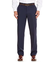 Hart Schaffner Marx Performance New York Modern Fit Flat Front Solid Dress Pants