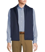 Hart Schaffner Marx The 1887 Club Collection Full-Zip Houndstooth Vest