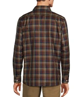 Hart Schaffner Marx The 1887 Club Collection Long Sleeve Spread Collar Multi-Gingham Print Sportshirt