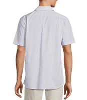 Hart Schaffner Marx The Blueprint Collection Long Sleeve Textured Woven Button Front Shirt