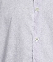 Hart Schaffner Marx The Blueprint Collection Long Sleeve Textured Woven Button Front Shirt