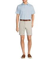 Hart Schaffner Marx The Blueprint Collection Long Sleeve Textured Woven Button Front Shirt