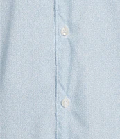Hart Schaffner Marx The Blueprint Collection Long Sleeve Textured Woven Button Front Shirt