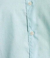 Hart Schaffner Marx The Blueprint Collection Long Sleeve Textured Woven Button Front Shirt