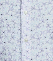 Hart Schaffner Marx The Blueprint Collection Short Sleeve Stipple Floral Print Shirt