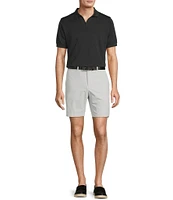 Hart Schaffner Marx The Blueprint Collection Short Sleeve Texture Johnny Collar Shirt