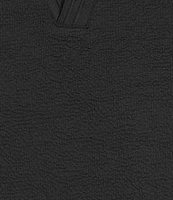 Hart Schaffner Marx The Blueprint Collection Short Sleeve Texture Johnny Collar Shirt