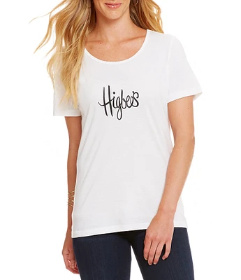 Heritage Higbee's Logo Scoop Neck Tee Shirt