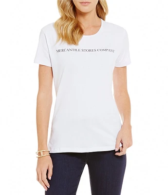 Heritage #double;Mercantile#double; Logo Short Sleeve Tee Shirt