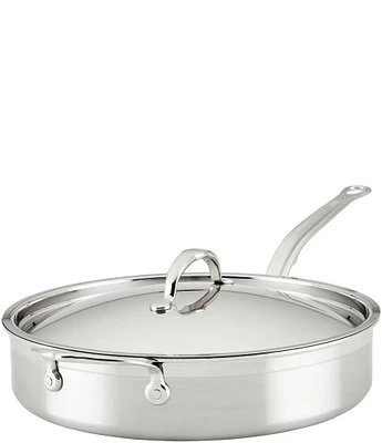 Hestan ProBond Professional Clad Stainless Steel TITUM Nonstick Saute Pan with Cover - 5-Quart