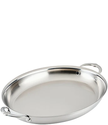 Hestan Provisions Stainless Steel Oval Clad Au Gratin - Large