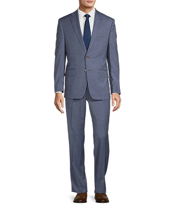 Hickey Freeman Classic Fit 2-Reverse Pleat Fancy Pattern 2-Piece Suit