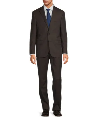 Hickey Freeman Classic Fit 2 Reverse Pleat Mix Pattern 2-Piece Suit