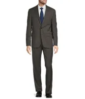 Hickey Freeman Classic Fit 2-Reverse Pleat Plaid Pattern 2-Piece Suit