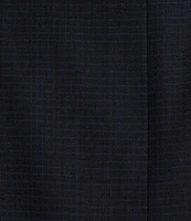 Hickey Freeman Classic Fit Flat Front Check Pattern 2-Piece Suit