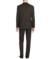 Hickey Freeman Classic Fit Flat Front Mixy Pattern 2-Piece Suit