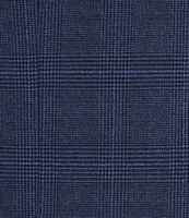 Hickey Freeman Classic Fit Flat Front Plaid 2 Piece Suit