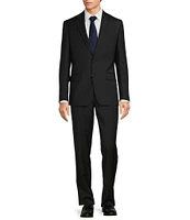 Hickey Freeman Classic Fit Flat Front Solid Pattern 2-Piece Suit