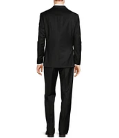 Hickey Freeman Classic Fit Flat Front Solid 2-Piece Suit