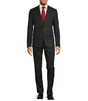 Hickey Freeman Classic Fit Flat Front Solid Wool 2-Piece Suit