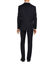 Hickey Freeman Classic Fit Flat Front Solid Pattern 2-Piece Suit