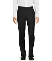 Hickey Freeman Classic Fit Flat Front Solid Dress Pants